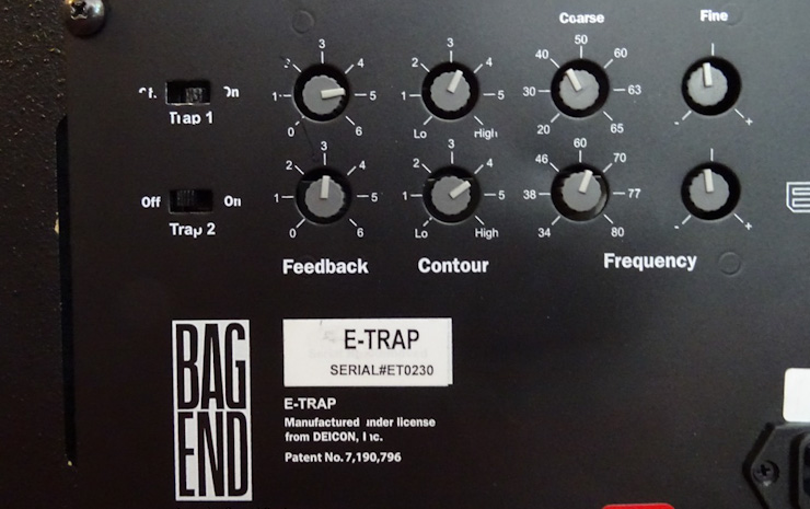 Bedienfeld E-Trap